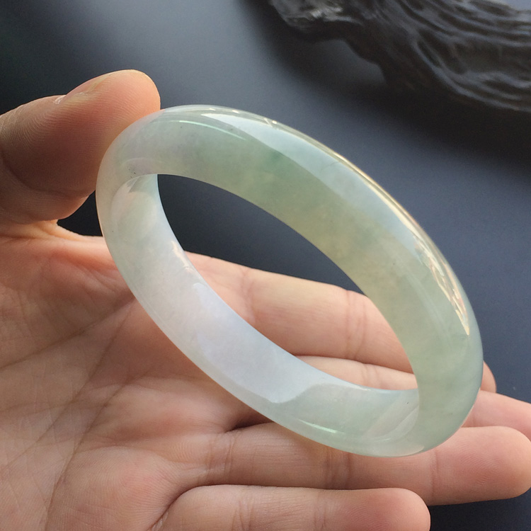 糯冰种晴水手镯（59.4mm）