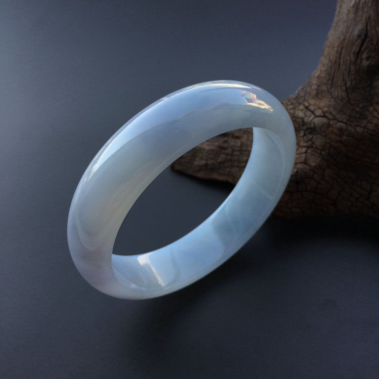 糯冰种紫罗兰手镯（59.1mm）