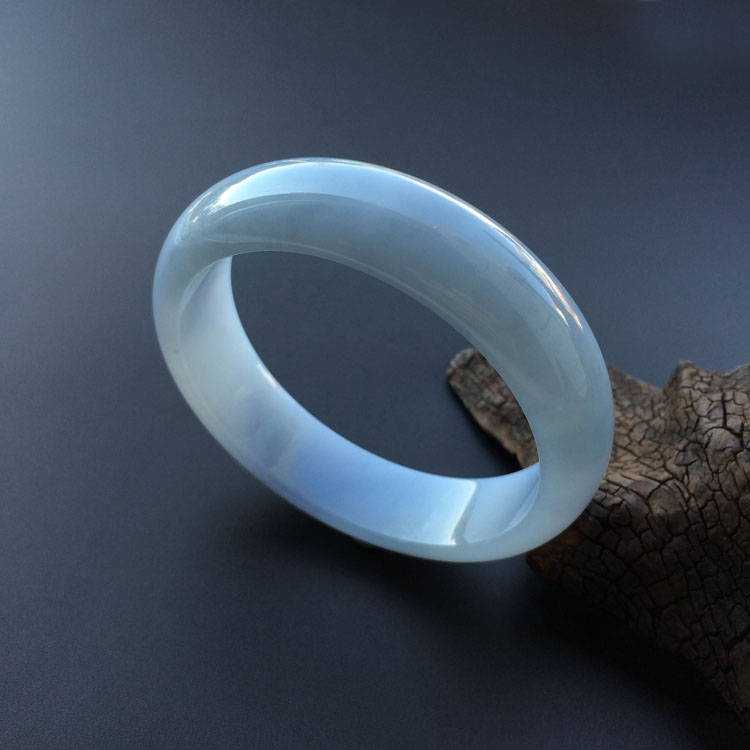 糯冰种紫罗兰手镯（59.1mm）