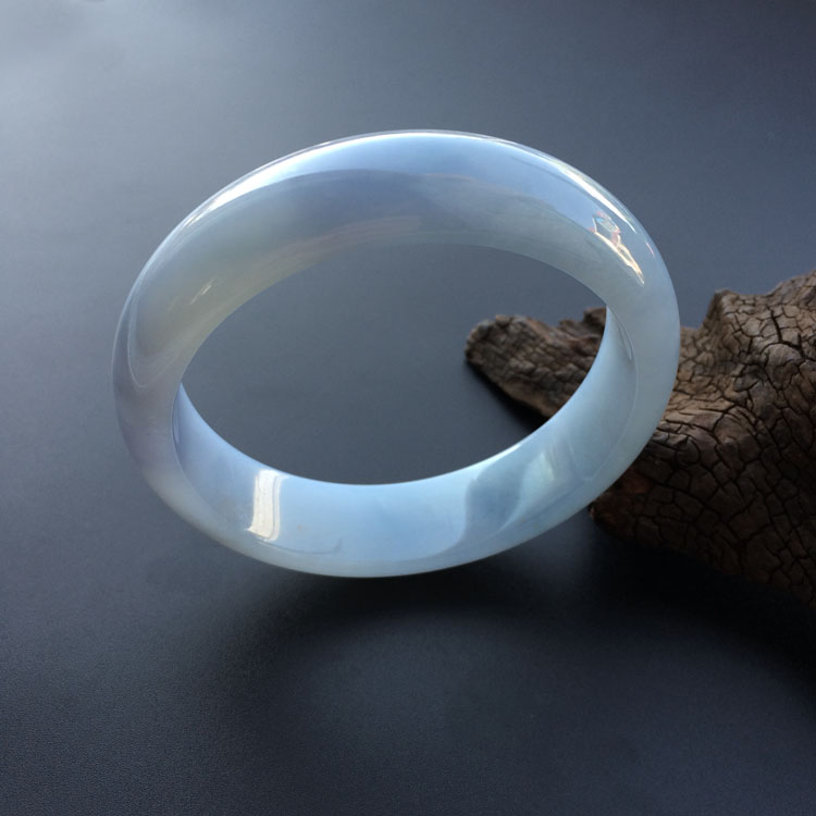 糯冰种紫罗兰手镯（59.1mm）