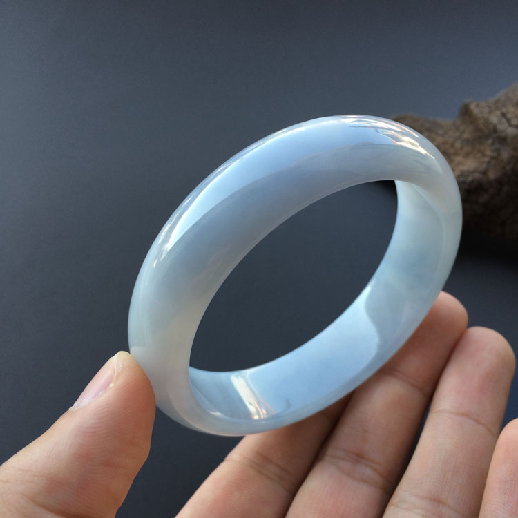 糯冰种紫罗兰手镯（59.1mm）