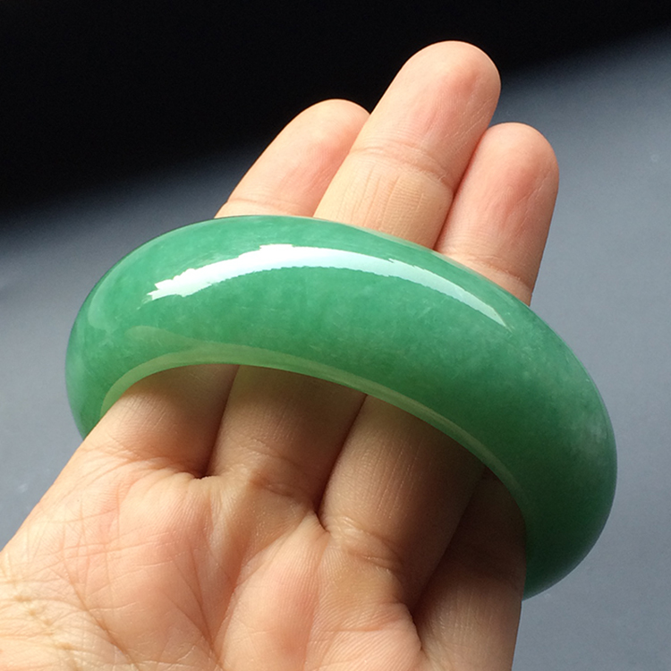 糯冰种翠色手镯（56.8mm）(单价)