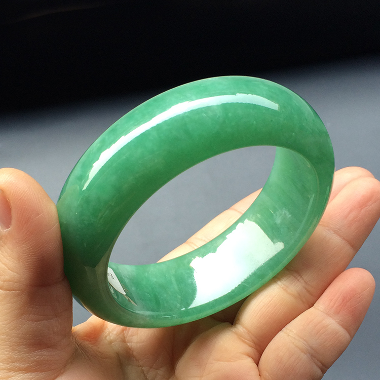 糯冰种翠色手镯（56.8mm）(单价)