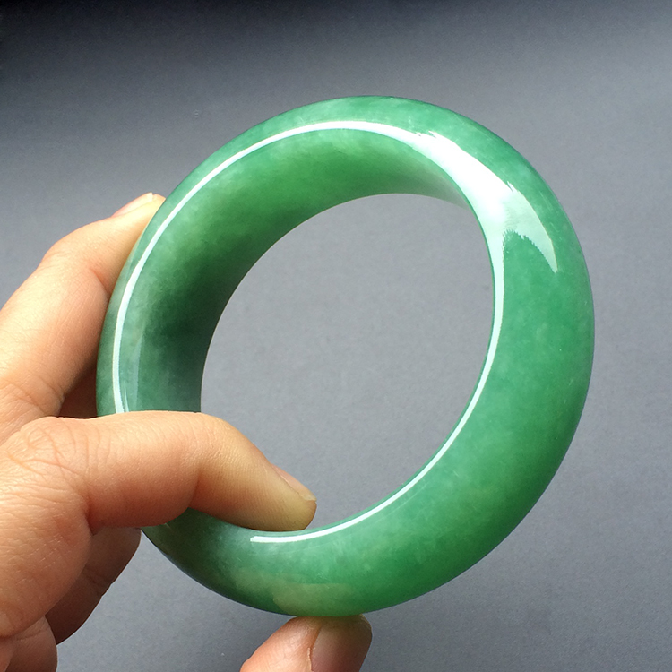 糯冰种翠色手镯（56.8mm）(单价)