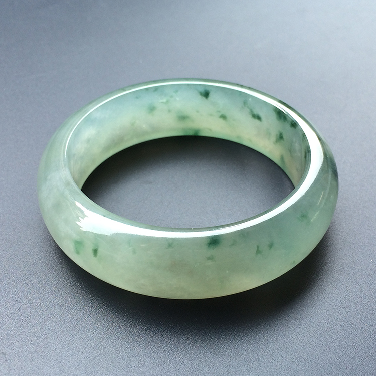 （超值推荐）冰玻种飘花手镯（58.8mm）