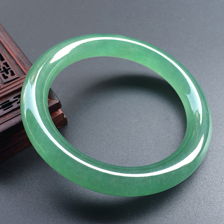 冰种绿晴水圆条手镯（53.1mm）（单价）