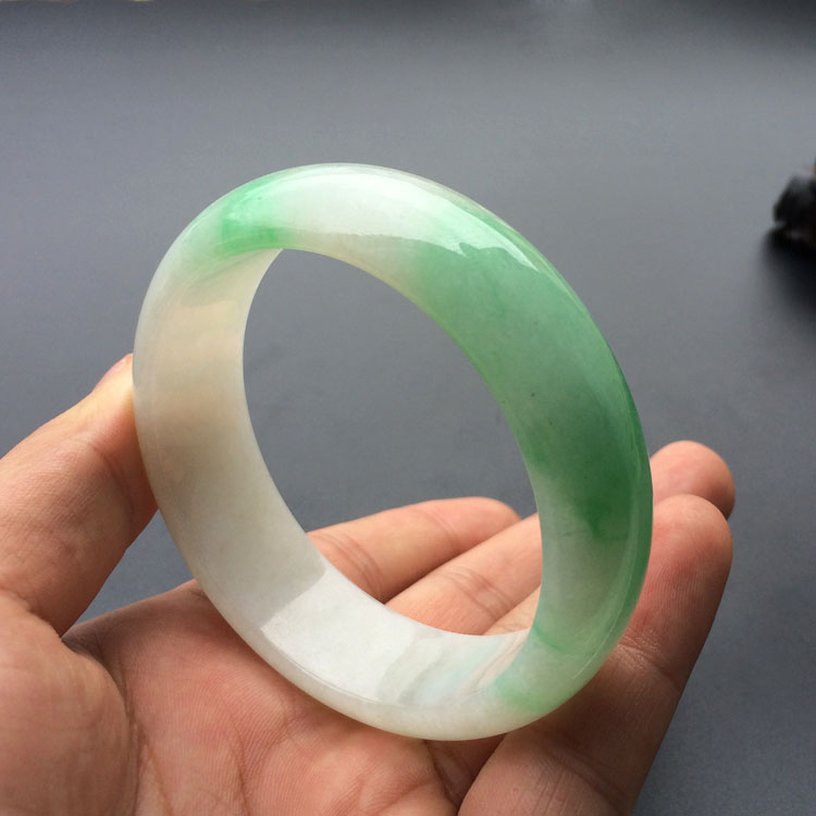 (超值推荐)糯冰种飘翠手镯（一批走）（59.5mm/57.8mm/58.5mm/58.6mm）