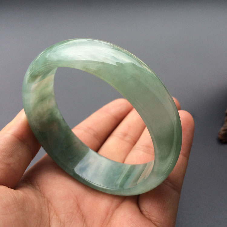 糯冰种晴水手镯（61.4mm）