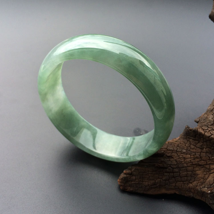 糯冰种晴水手镯（61.4mm）