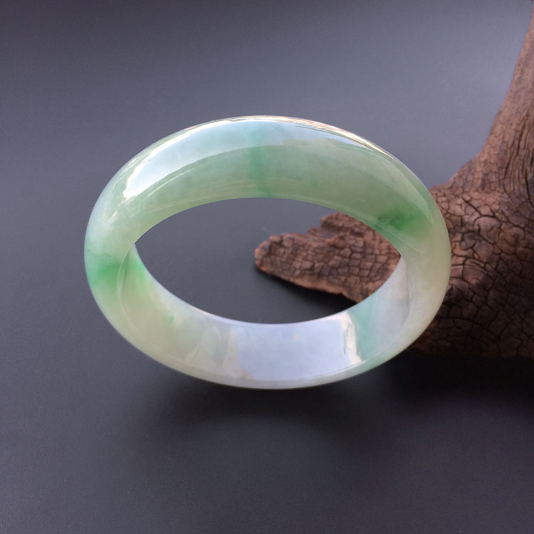 糯冰种飘翠手镯（59.8mm）