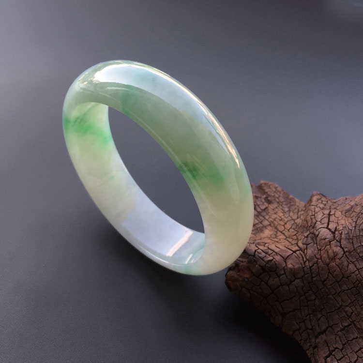 糯冰种飘翠手镯（59.8mm）