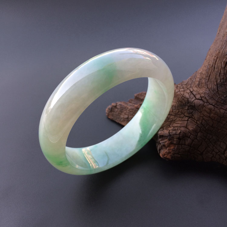 糯冰种飘翠手镯（59.8mm）
