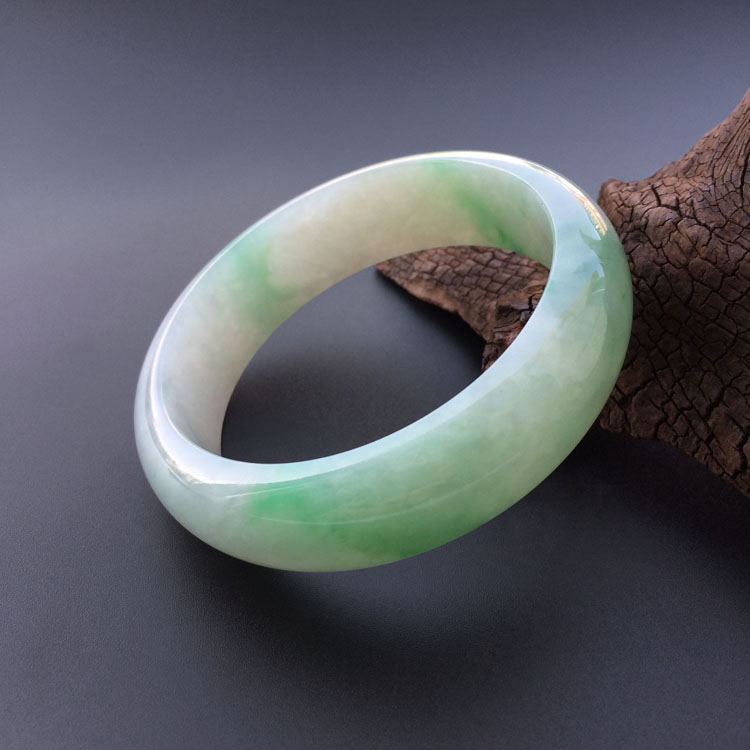 糯冰种飘翠手镯（59.8mm）