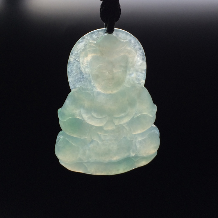 (超值推荐)糯冰种晴水观音挂件