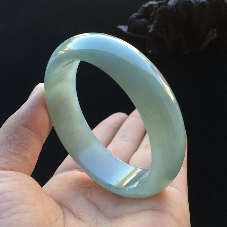 糯冰种晴水手镯（59.7mm）