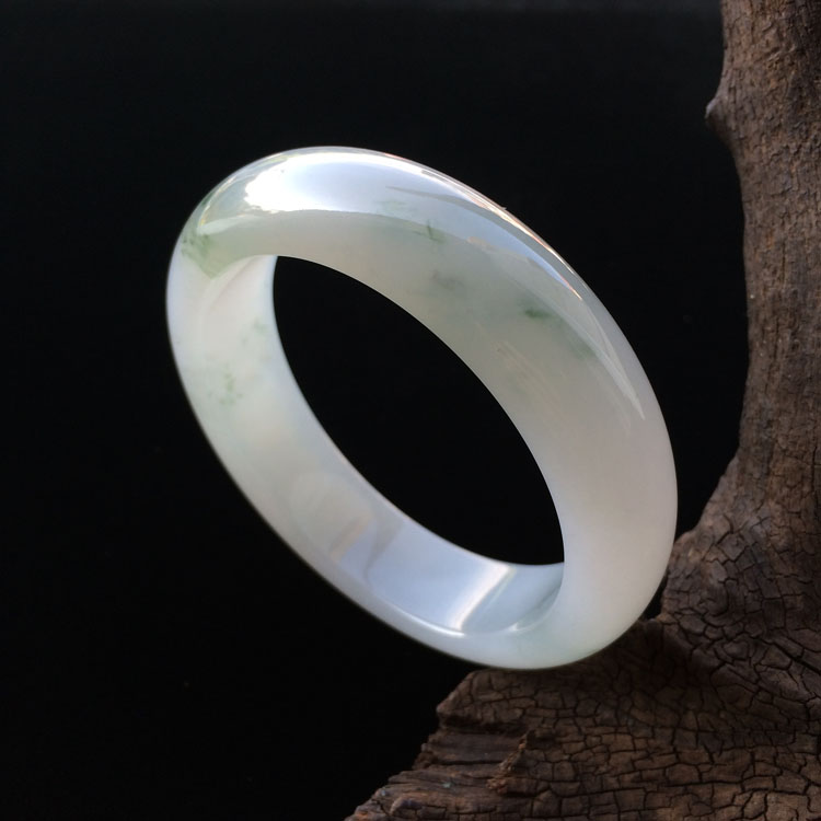 糯冰种飘花手镯（58.4mm）