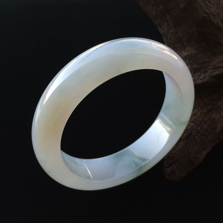 糯冰种飘花手镯（58.4mm）