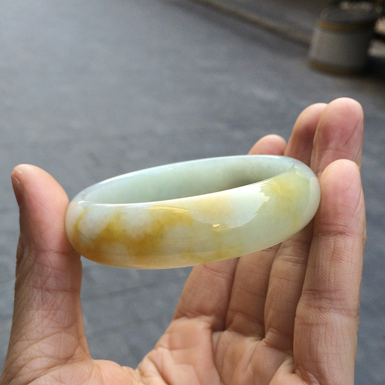 (超值推荐)糯冰种黄翡手镯（一批）