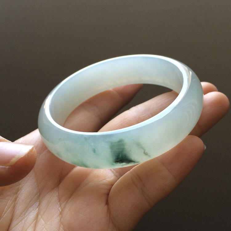 糯冰种飘花手镯（一批走）（58.5mm/57.5mm/57.7mm）