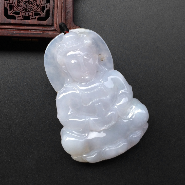 (超值推荐)糯冰种晴水观音挂件