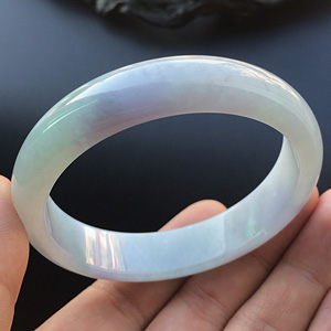 糯冰种紫罗兰晴水手镯（56.7mm）