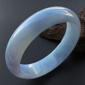 糯冰种紫罗兰手镯（59.1mm）