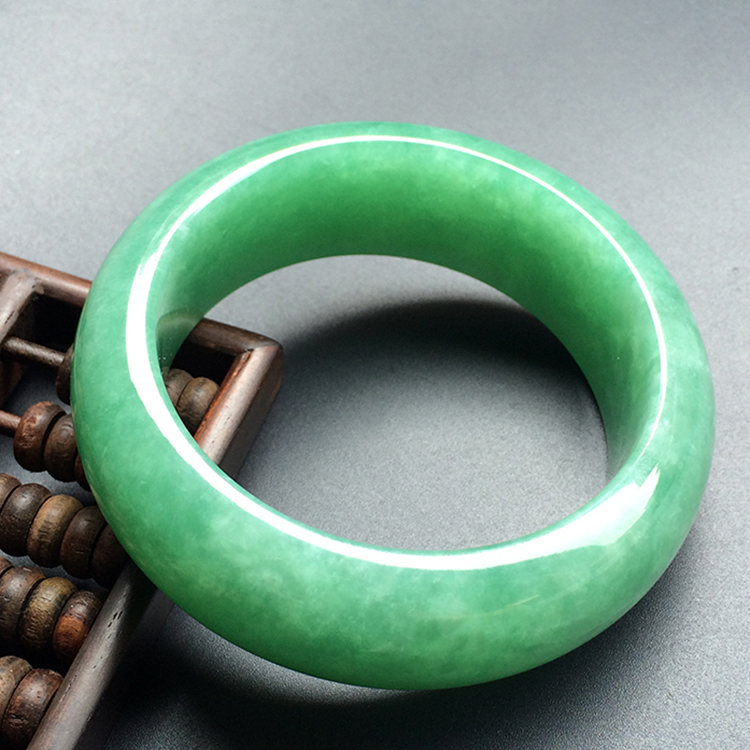 糯冰种翠色手镯（56.8mm）(单价)
