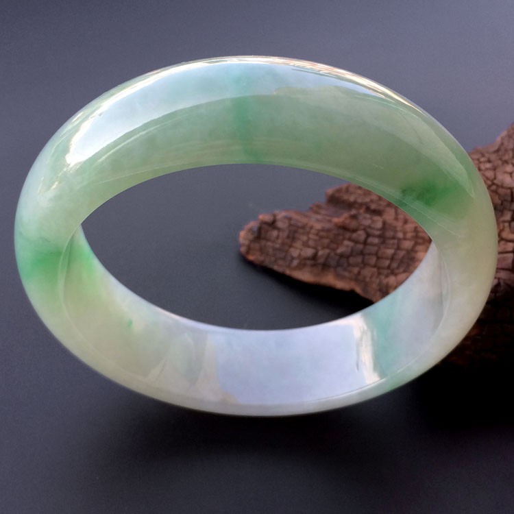 糯冰种飘翠手镯（59.8mm）