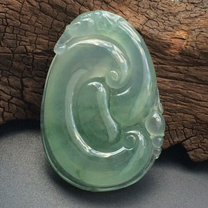 (超值推荐)冰种略飘花如意挂件