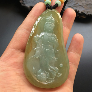 (超值推荐)糯冰种晴水站观音挂件