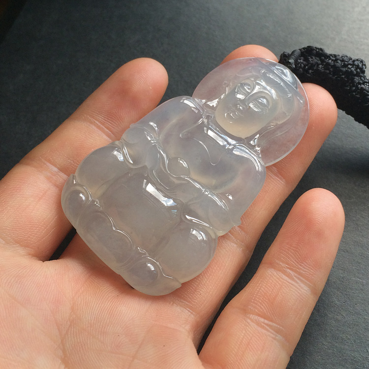 冰种晴水观音挂件