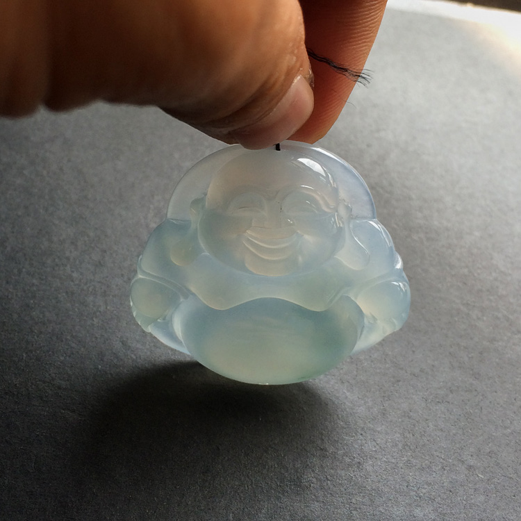 (超值推荐)糯冰种晴水玉佛挂件