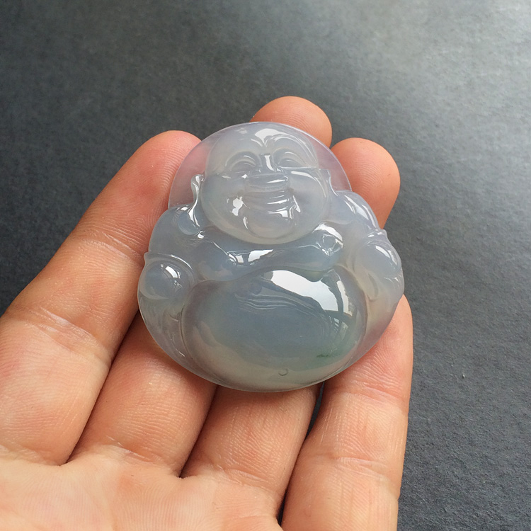 (超值推荐)糯冰种晴水玉佛挂件