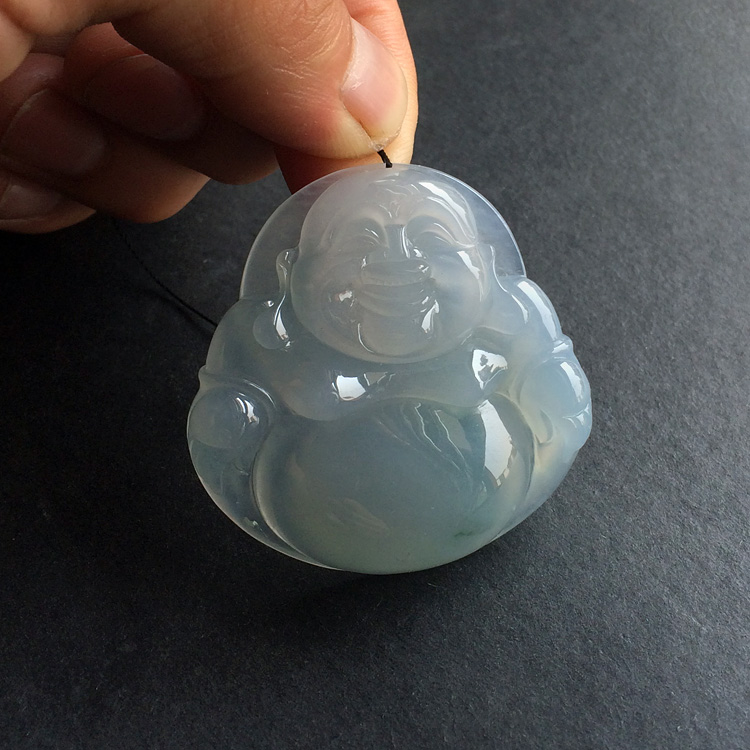 (超值推荐)糯冰种晴水玉佛挂件