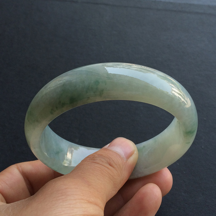 糯冰种飘花手镯（59.8mm）