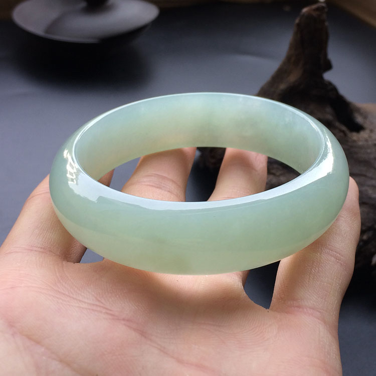 糯冰种晴水手镯(58.8mm)