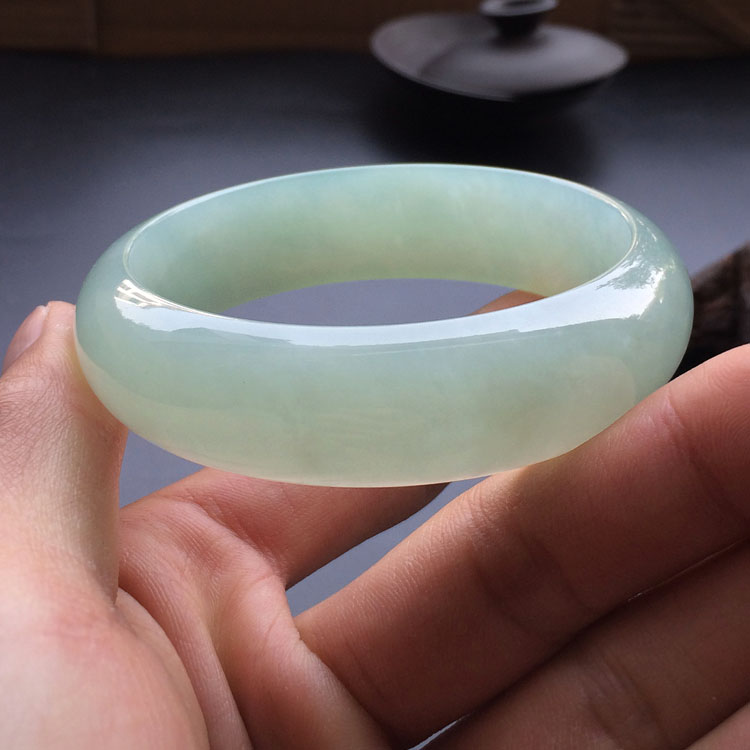糯冰种晴水手镯(58.8mm)