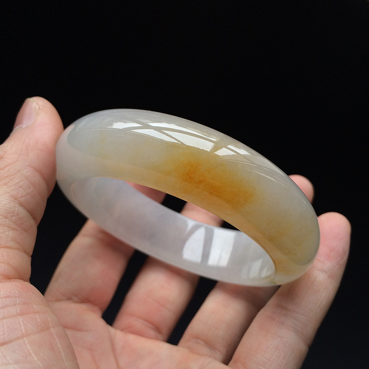(超值推荐)冰种黄翡手镯(58.2mm)