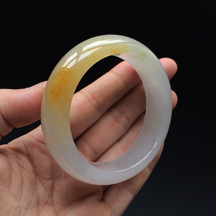 (超值推荐)冰种黄翡手镯(58.2mm)