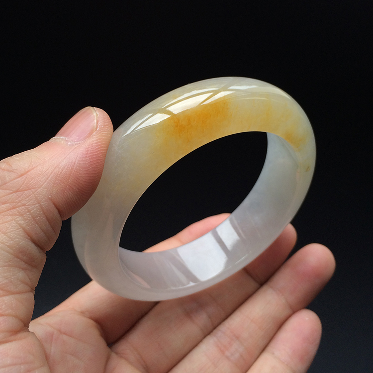 (超值推荐)冰种黄翡手镯(58.2mm)