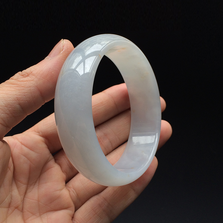 (超值推荐)糯冰种晴水飘红花手镯(59.8mm)