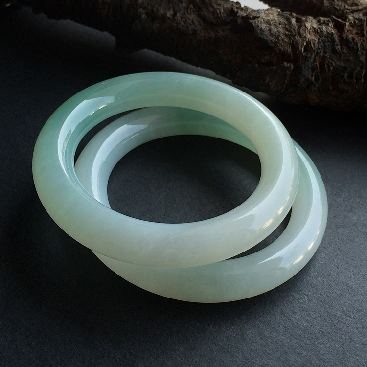 糯冰种晴水圆条手镯(58.1mm)(单价)