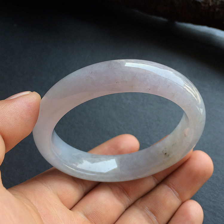 糯冰种紫罗兰手镯(54.5mm)