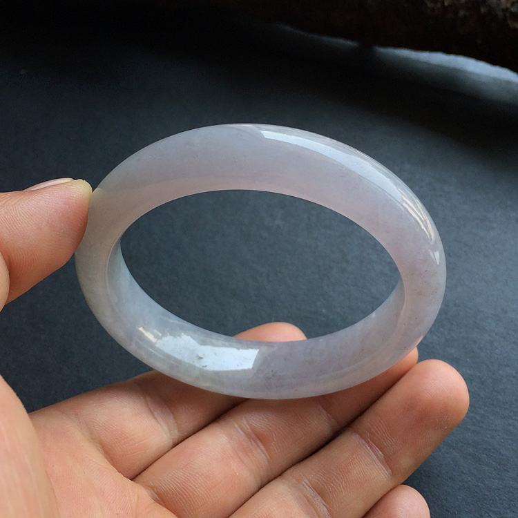 糯冰种紫罗兰手镯(54.5mm)