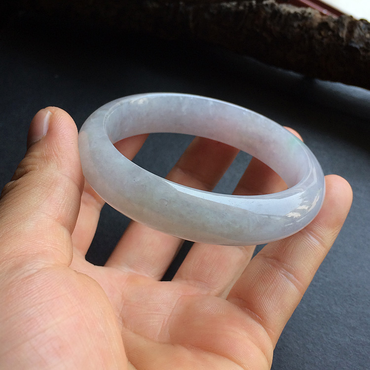 糯冰种紫罗兰手镯(54.5mm)