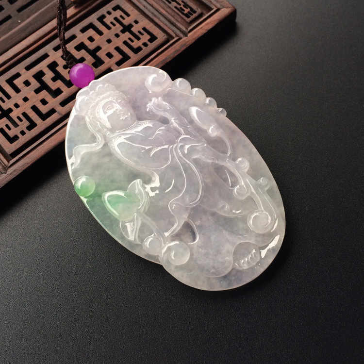 （超值推荐）冰种略飘翠观音挂件