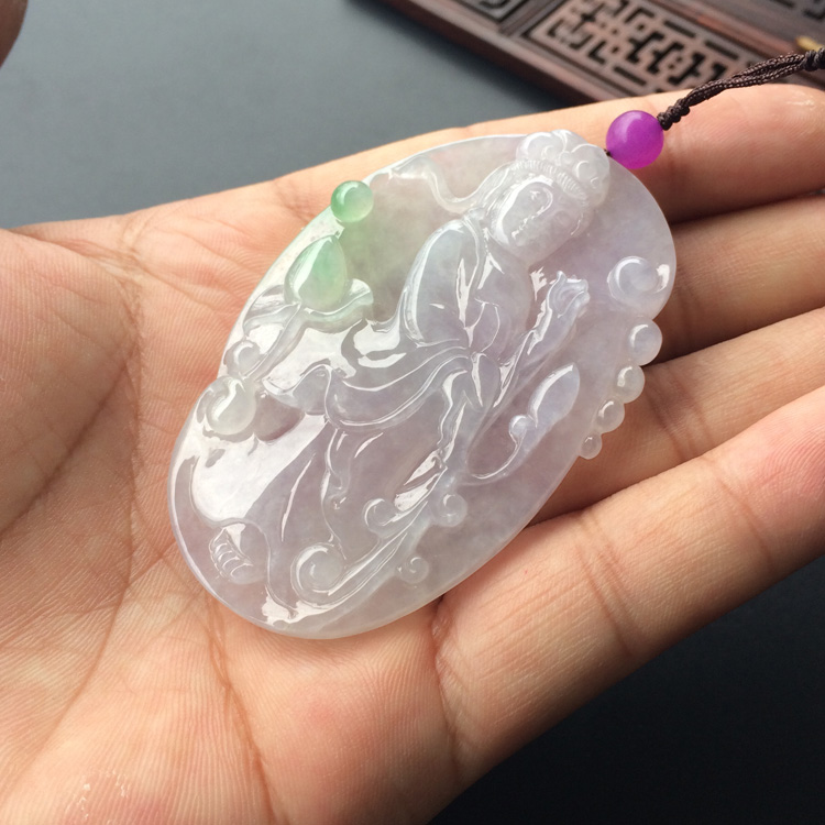 （超值推荐）冰种略飘翠观音挂件