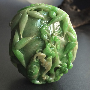 (超值推荐)糯冰种飘翠节节高挂件