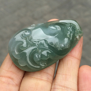 (超值推荐)冰种晴水祥龙如意挂件