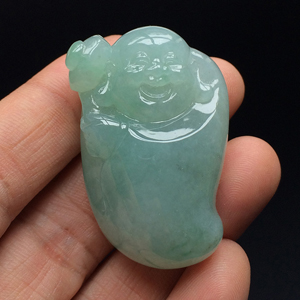 (超值推荐)糯冰种晴水招财纳福挂件